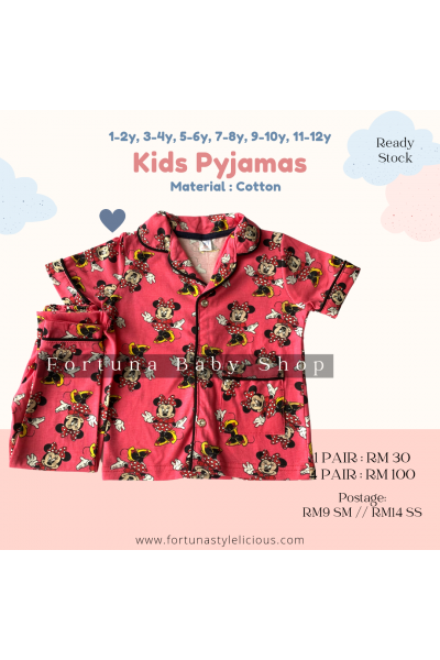 Pyjamas Mini Mouse (sweet coral pink)
